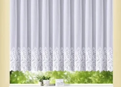 Online BADER Blumenfenster-Store mit geradem Abschluss WEISS