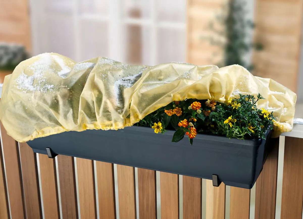BADER Blumenkastenhauben, 2er-Set GELB