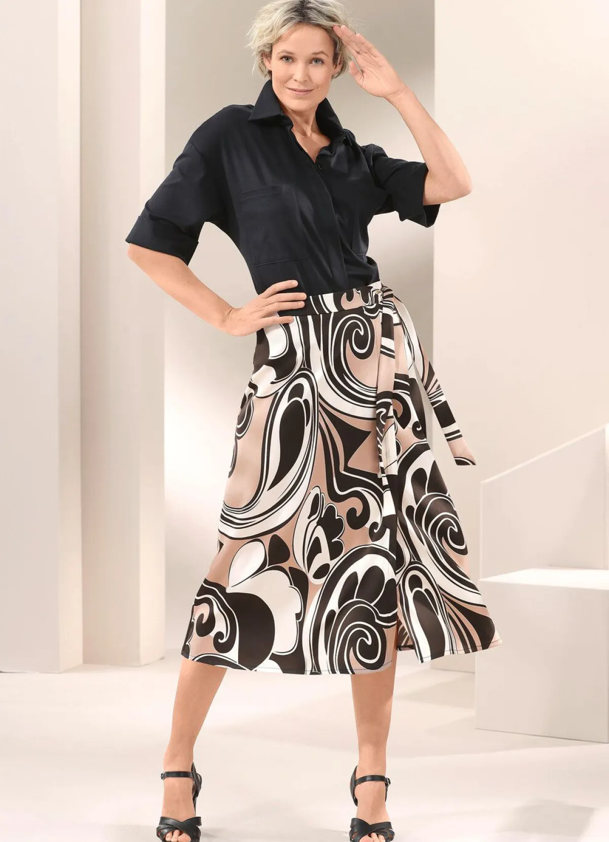 Best BADER Bluse SCHWARZ