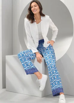 BADER Blusenblazer mit Schulterpolstern ECRU