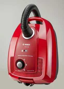 BOSCH Bodenstaubsauger mit elektronischer Saugkraftregulierung ROT