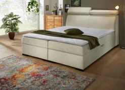 Hot BADER Boxspringbett auf hochwertigem Echtholzgestell