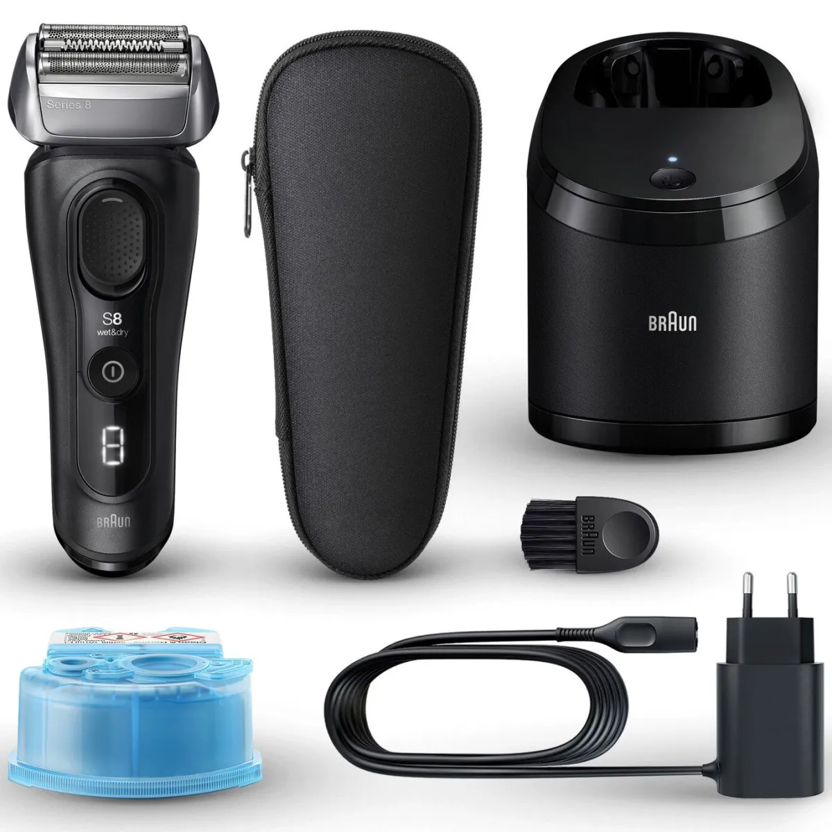 Clearance BRAUN 8560cc Akku-/Netz-Rasierer SCHWARZ