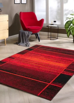 Hot BADER Brücken und Teppiche rot