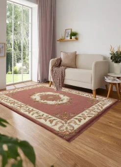 Sale BADER Brücken und Teppiche aus reiner Schurwolle ROSA