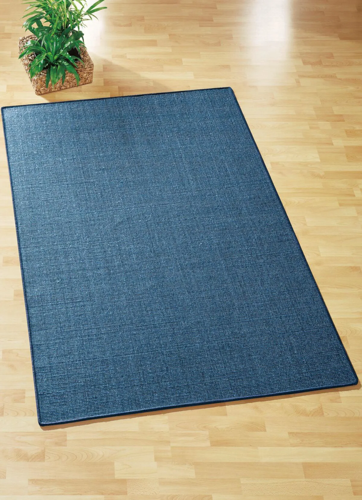 BADER Brücken und Teppiche aus Sisal – die reine Natur BLAU