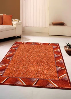 Best BADER Brücken und Teppiche mit ansprechender Bordüre ROT