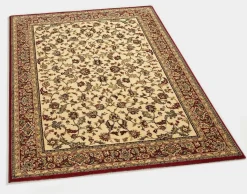 Hot BADER Brücken und Teppiche mit besonders hoher Flordichte BEIGE GEMUSTERT