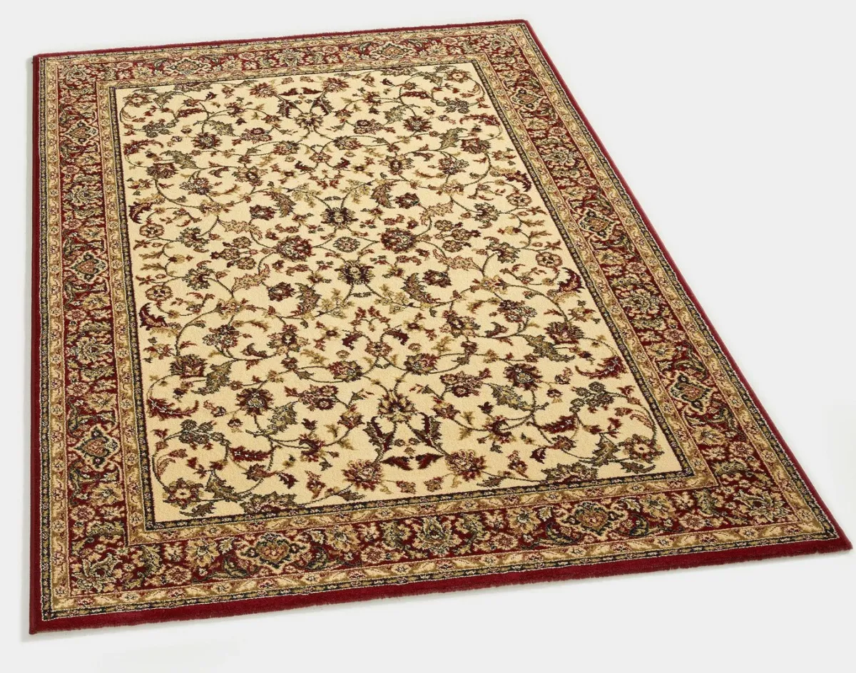 Hot BADER Brücken und Teppiche mit besonders hoher Flordichte BEIGE GEMUSTERT