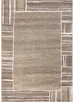 Hot BADER Brücken und Teppiche mit fein gearbeiteter Bordüre BEIGE