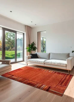Outlet BADER Brücken und Teppiche mit fein gearbeiteter Bordüre TERRA
