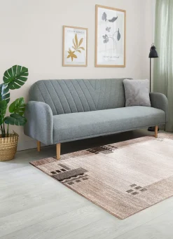 Clearance BADER Brücken und Teppiche mit Melange-Effekt BEIGE