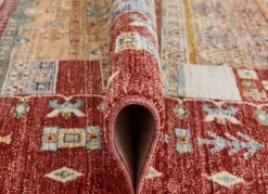 Hot BADER Brücken und Teppiche mit Textil-Rückseite ROT-MULTICOLOR