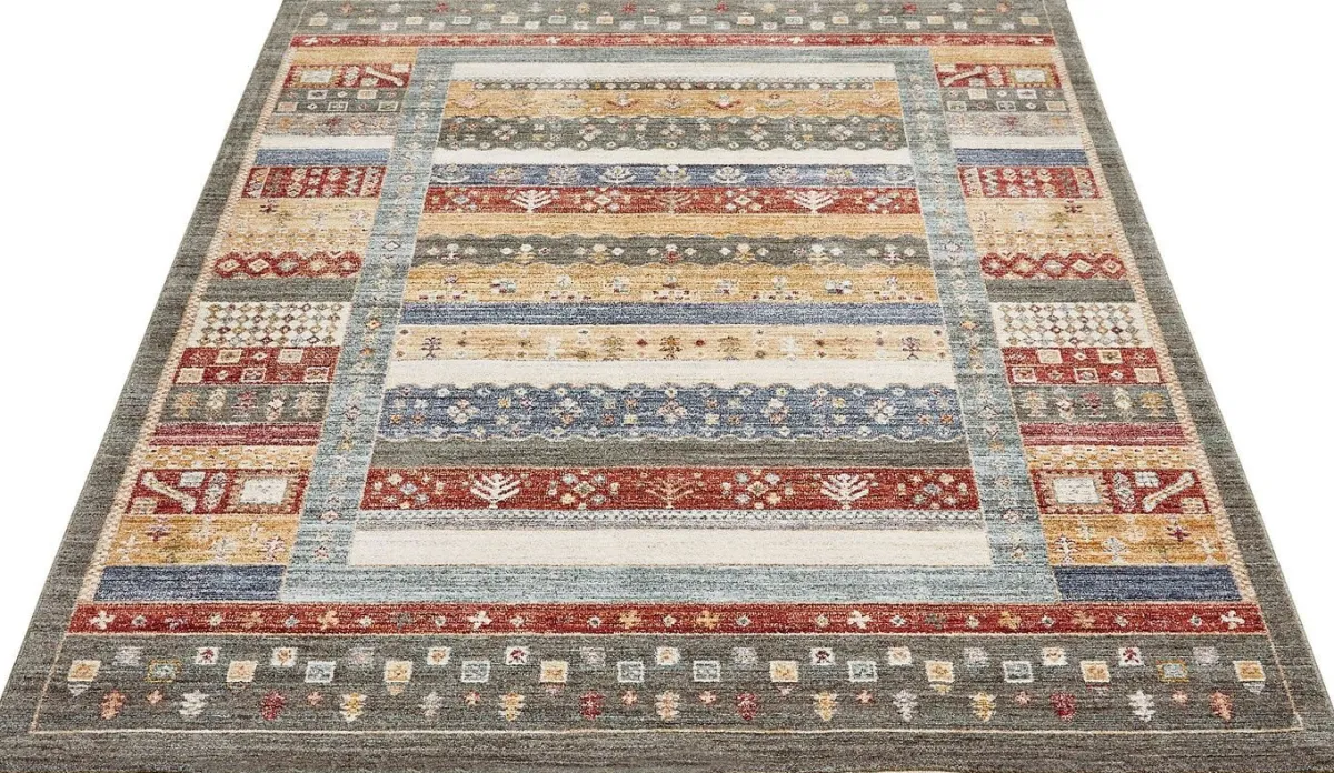 Online BADER Brücken und Teppiche mit Textil-Rückseite GRÜN-MULTICOLOR