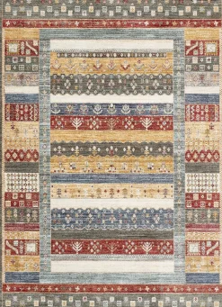 Online BADER Brücken und Teppiche mit Textil-Rückseite GRÜN-MULTICOLOR