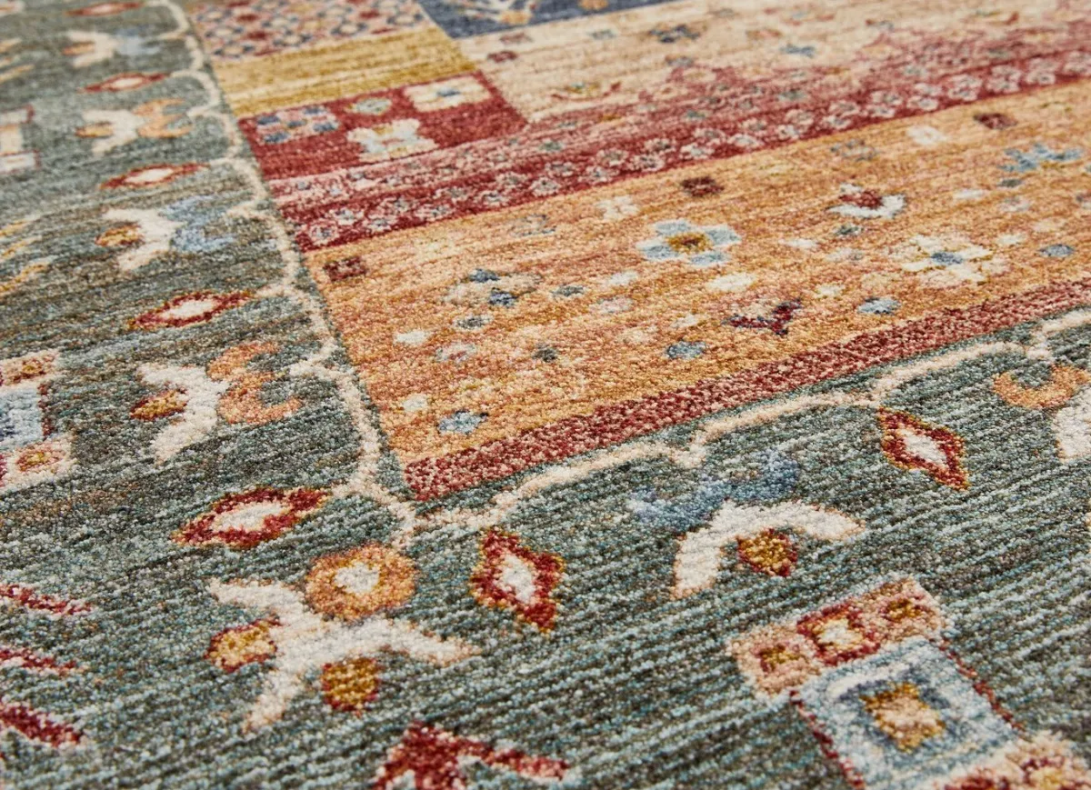 Online BADER Brücken und Teppiche mit Textil-Rückseite GRÜN-MULTICOLOR