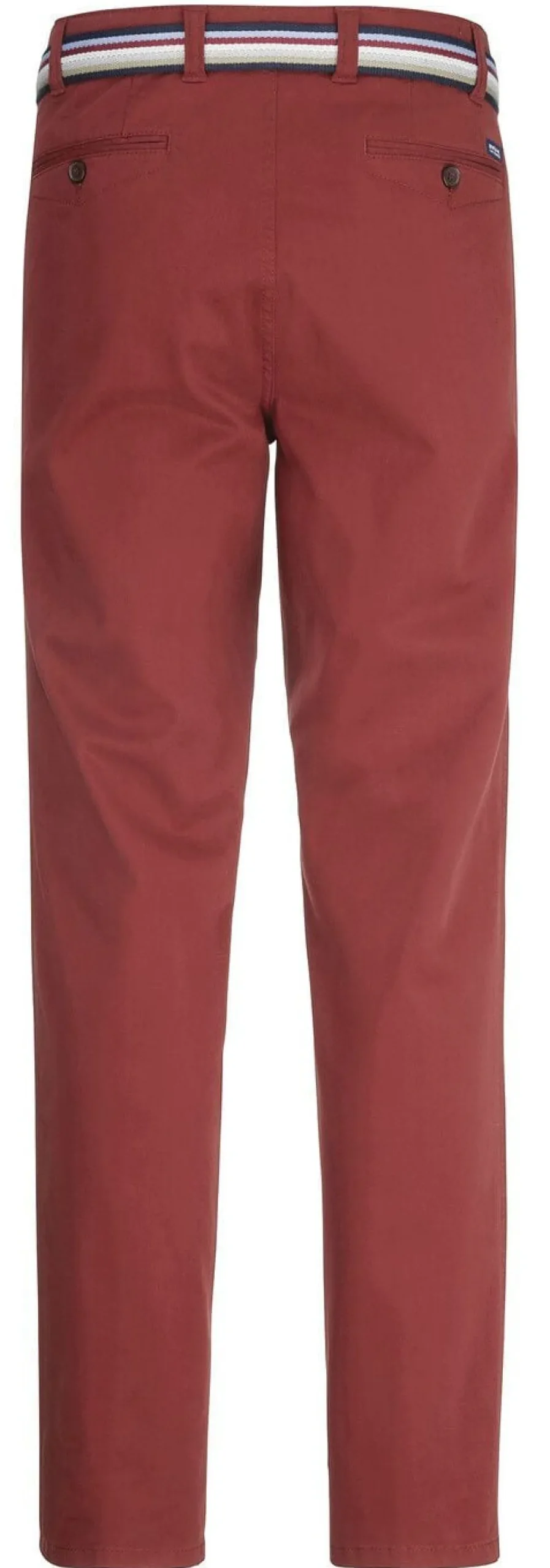 Online BADER "Brühl"-Hose mit Gürtel in 3 Farben DUNKELROT
