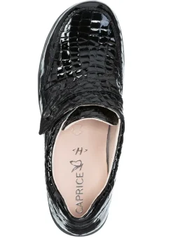 Best CAPRICE , elegante Damen-Slipper, Weite H, mit herausnehmbarem Fußbett SCHWARZ