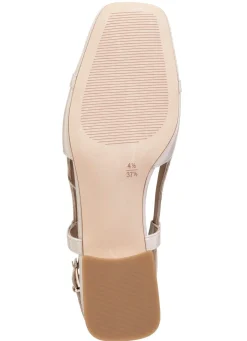 Outlet CAPRICE Sling-Pumps mit Metallschmuck ECRU