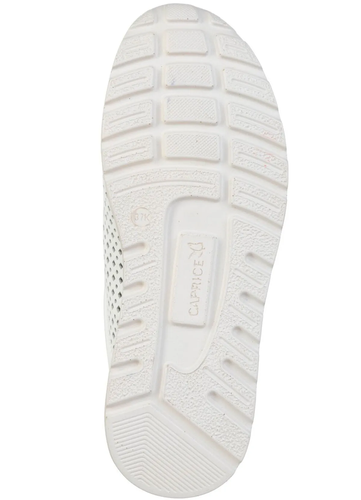 Online CAPRICE , sommerliche Damen-Sneaker, Weite K, mit herausnehmbarem Fußbett WEISS