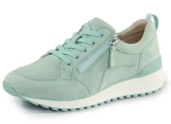 Outlet BADER Caprice, trendige Damen-Sneaker, Weite G, mit herausnehmbarem Fußbett TÜRKIS