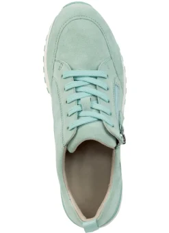 Outlet BADER Caprice, trendige Damen-Sneaker, Weite G, mit herausnehmbarem Fußbett TÜRKIS