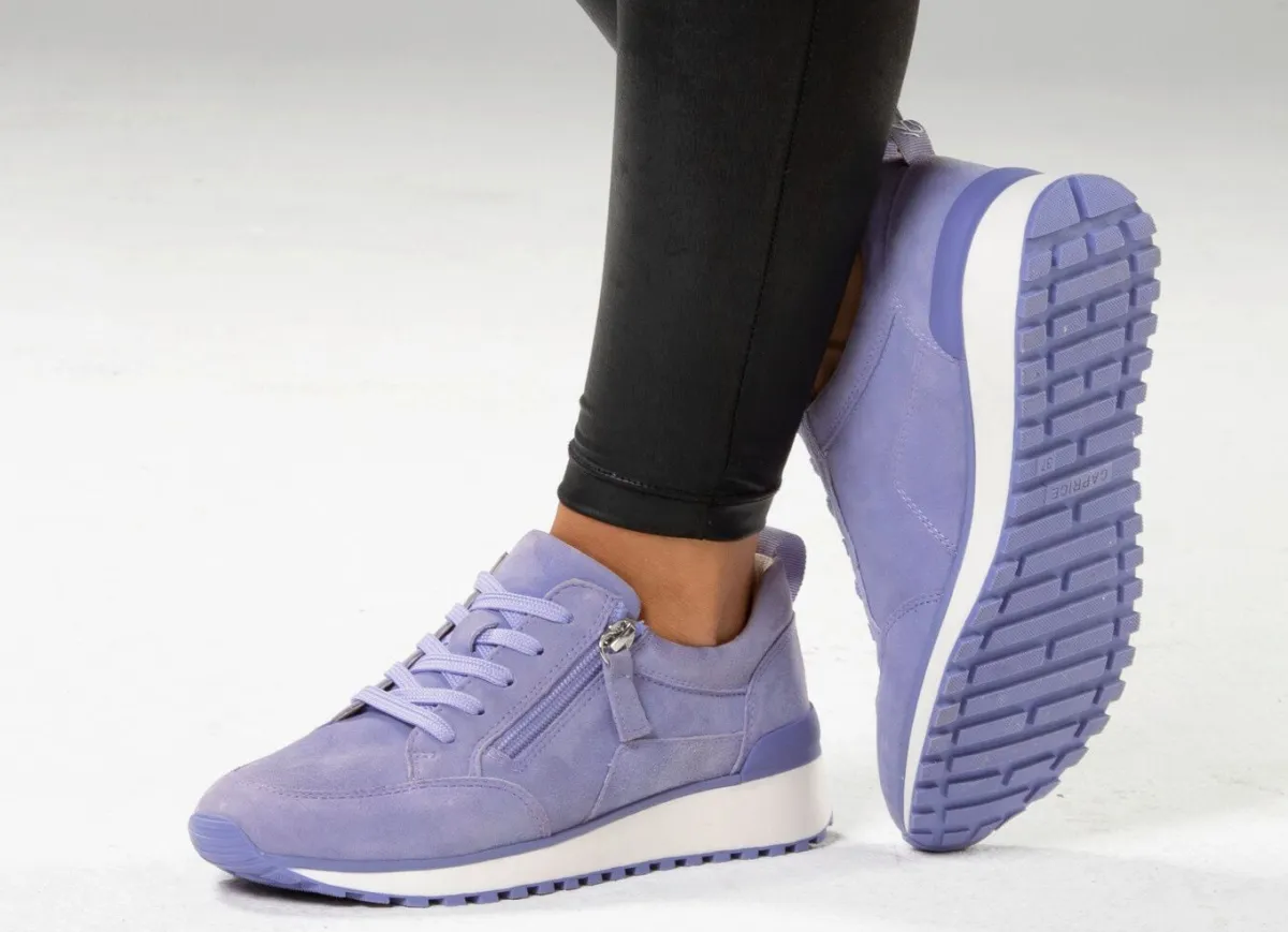 Best BADER Caprice, trendige Damen-Sneaker, Weite G, mit herausnehmbarem Fußbett FLIEDER