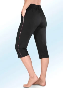 PLANTIER Caprihose mit bequemem Dehnbund SCHWARZ