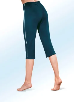 Sale BADER Caprihose mit Dehnbund rundum PETROL