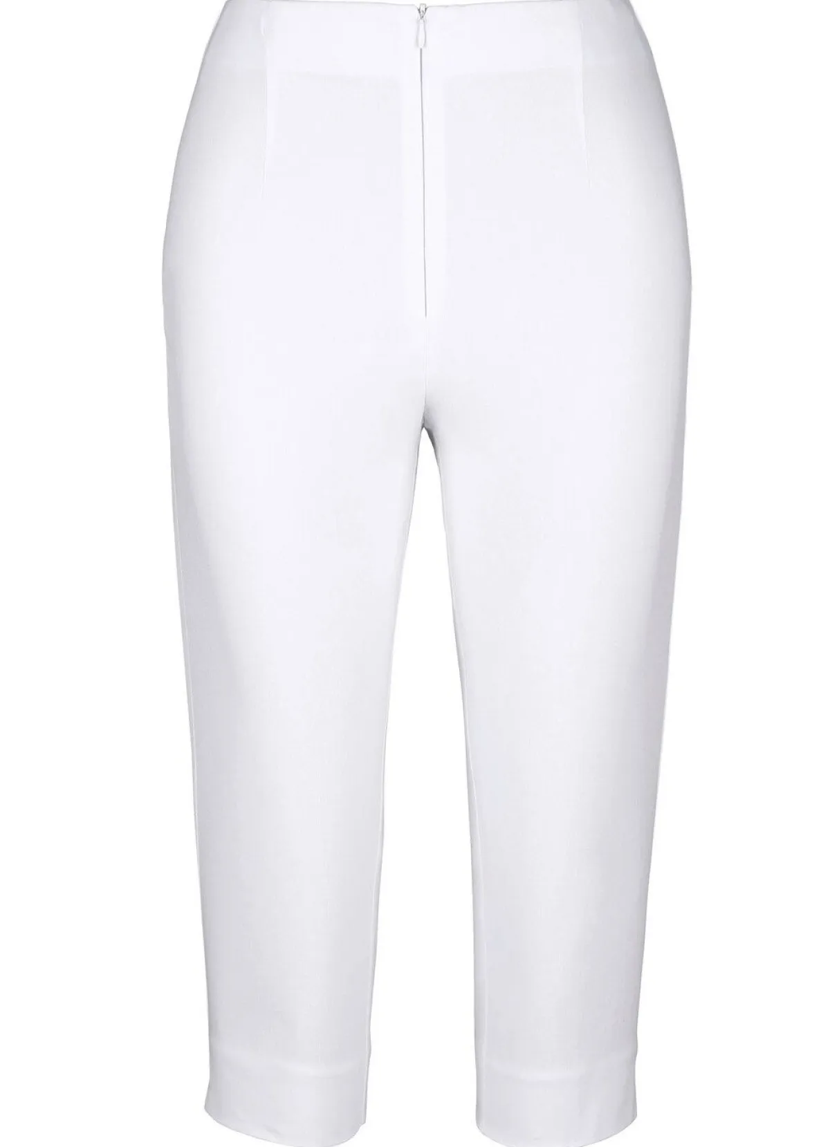 BADER Caprihose mit komfortablem Dehnbund WEISS