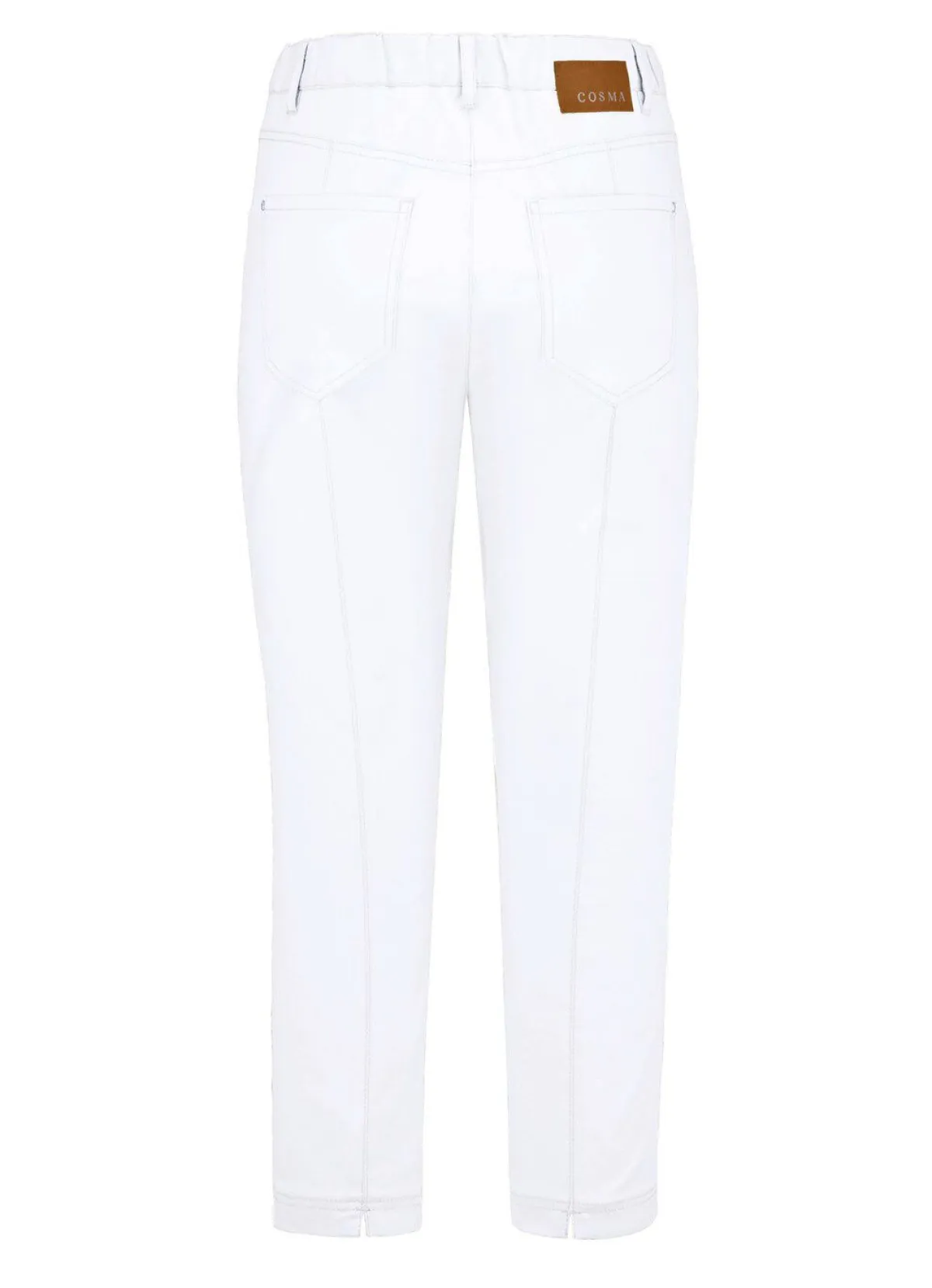 Discount BADER Caprihose in 4-Pocket-Form WEISS