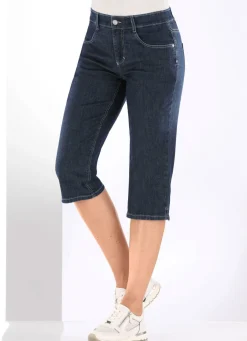 Best BADER Capri-Jeans DUNKELBLAU