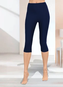 Sale KLAUS MODELLE MADE IN GERMANY Capri-Leggings in Schlupfform NACHTBLAU