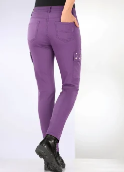 Discount BADER Cargohose in 5-Pocket-Form LAVENDEL