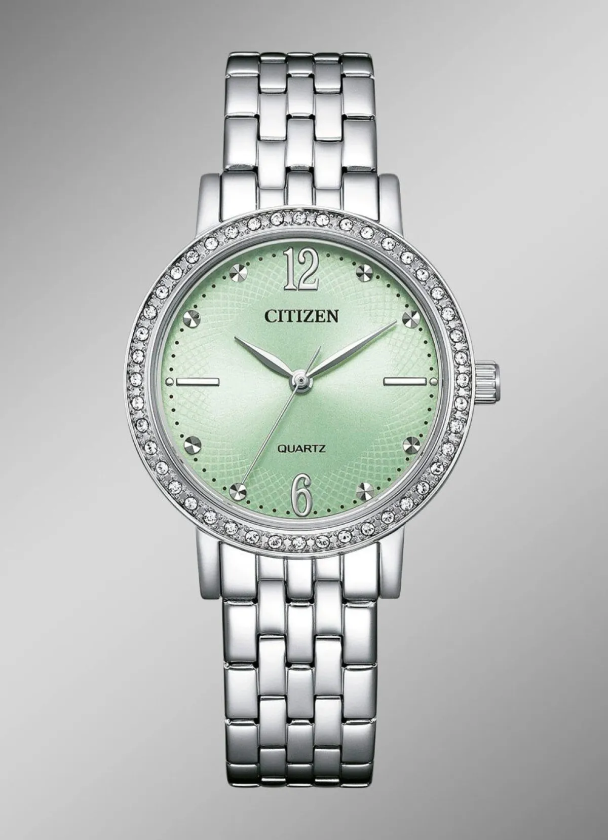 Hot CITIZEN Quartz-Damenuhr mit Edelstahlbandgehäuse