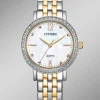 Outlet CITIZEN Quartz-Damenuhr mit Perlmutt-Einlage