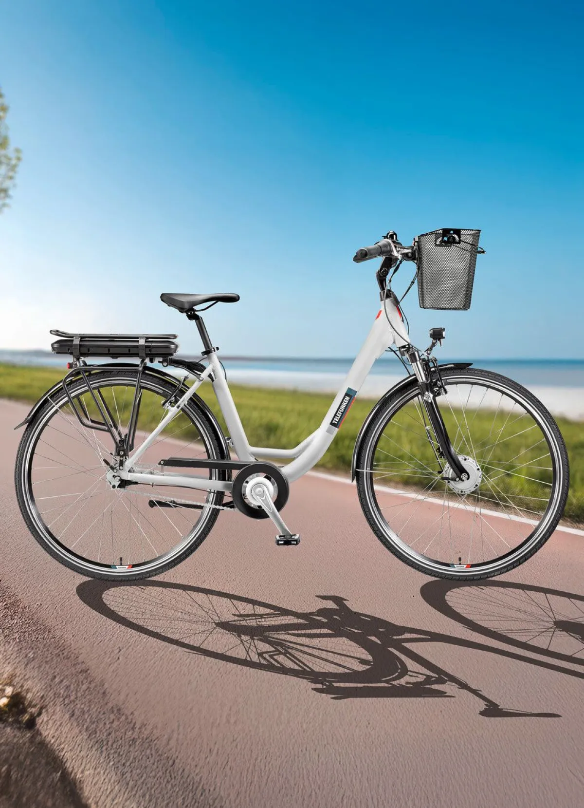 Best TELEFUNKEN City-E-Bike RC667 von WEISS
