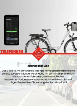 Best TELEFUNKEN City-E-Bike RC667 von WEISS