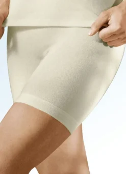 Outlet CON-TA Schlüpfer, langes Bein mit Angora WOLLWEISS