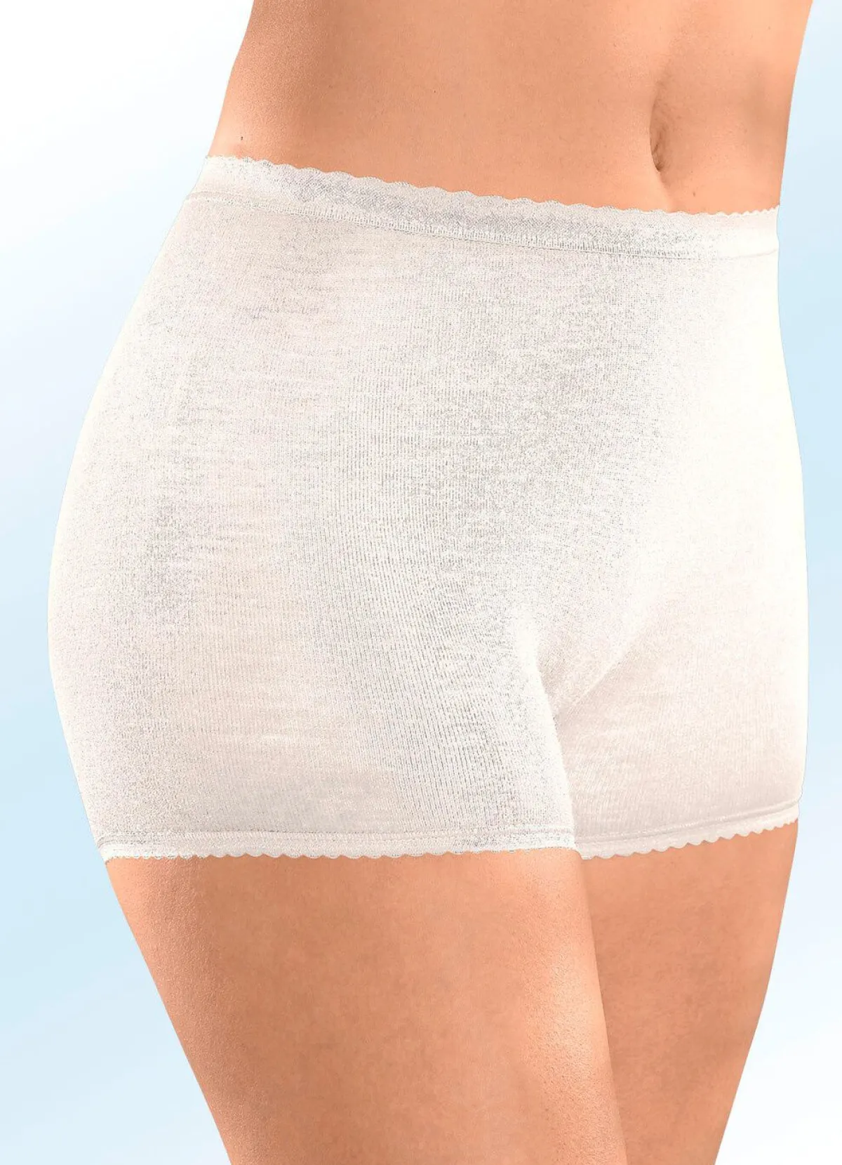 New CON-TA Zweierpack Schlüpfer mit elastischen Abschlüssen WOLLWEISS