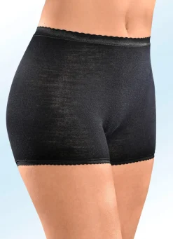 Hot CON-TA Zweierpack Schlüpfer mit elastischen Abschlüssen SCHWARZ