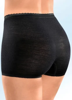 Hot CON-TA Zweierpack Schlüpfer mit elastischen Abschlüssen SCHWARZ