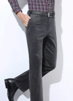 Discount BADER Cordhose mit Dehnbund in 3 Farben GRAFIT