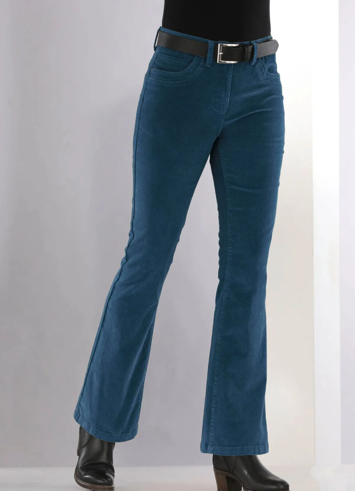 Sale BADER Cordhose in trendiger Bootcut-Form JEANSBLAU