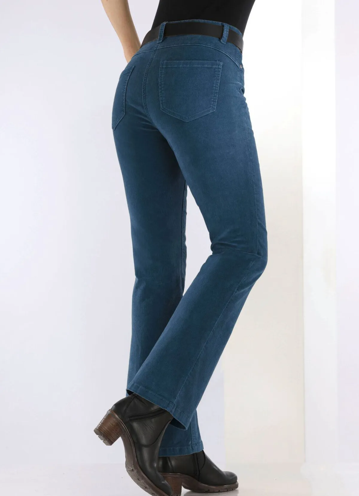 Sale BADER Cordhose in trendiger Bootcut-Form JEANSBLAU