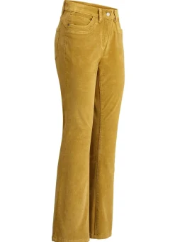 Online BADER Cordhose in trendiger Bootcut-Form MESSING