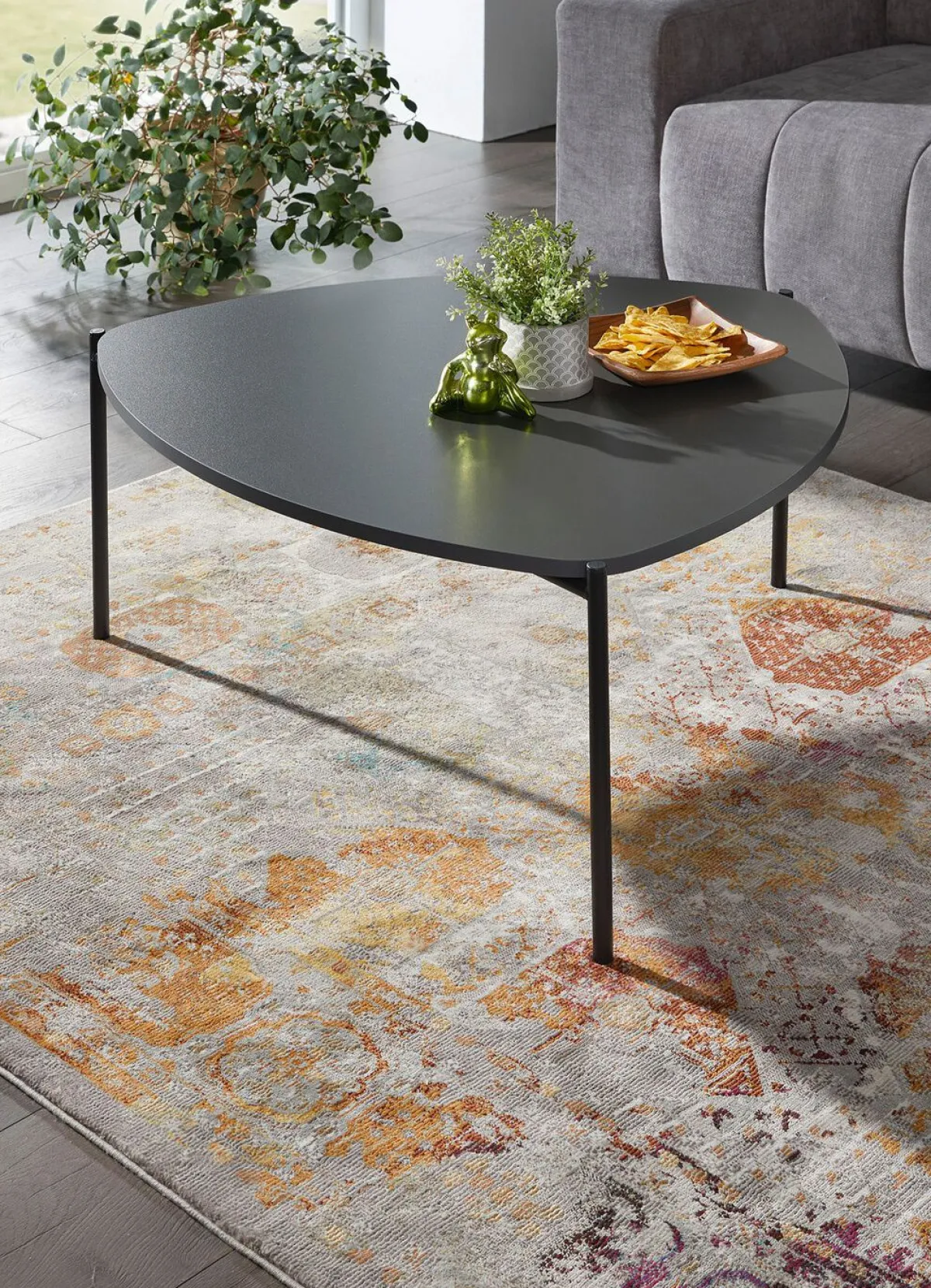 Online BADER Couchtisch im Loft-Design mit Metallgestell ANTHRAZIT