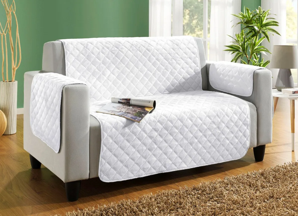 Discount BADER Couch- und Sesselschoner mit Anti-Rutsch-Beschichtung CREME