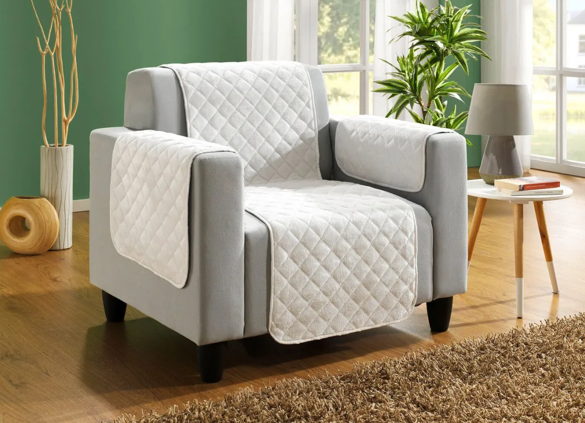 Online BADER Couch- und Sesselschoner mit Anti-Rutsch-Beschichtung BEIGE
