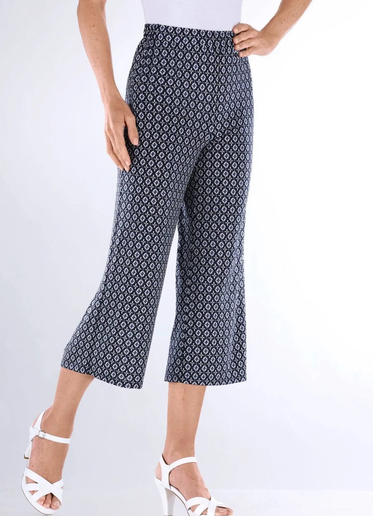 Clearance BADER Culotte in bequemer Schlupfform MARINE-WEISS-BLAU